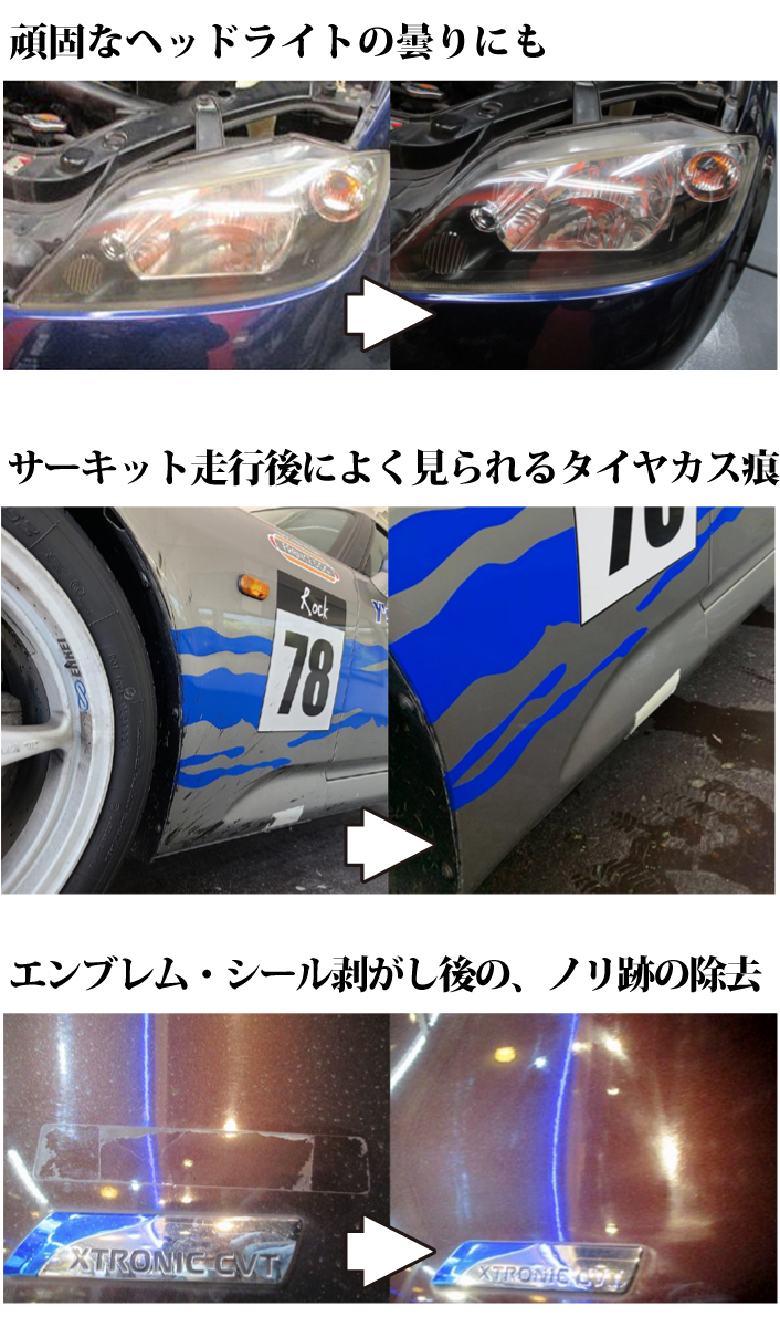 マイエターナル　傷消し　車　掃除　きれい　方法　エターナル (eternal)